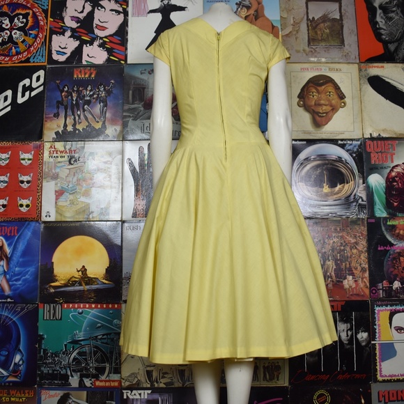 SOLD Vintage 40s Bobbie Brooks A Line Midi Dress - Picture 6 of 11